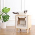 Big Sale Cat Meubles en bois maison de chat avec lit de chat amovible